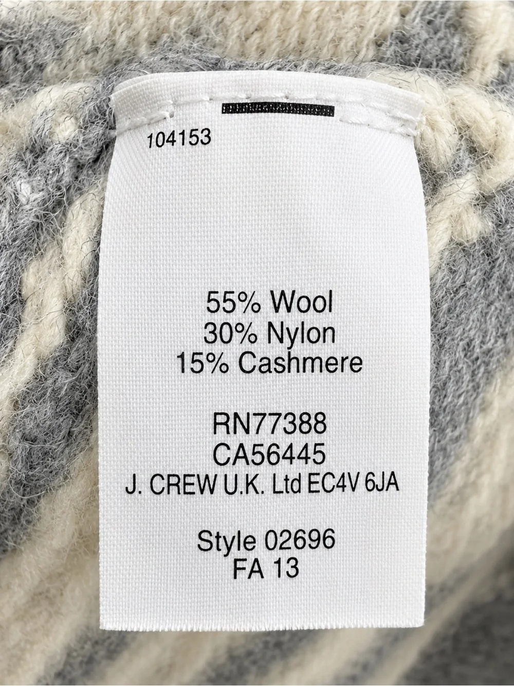 J.Crew Wool & Cashmere Fair Isle Sweater | Women’s Small | Cozy Winter Knit
